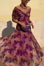 Valerie - Vestido Maxi de Fiesta Elegante con Escote en V