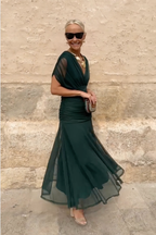 Valerie - Vestido Maxi de Fiesta Elegante con Escote en V