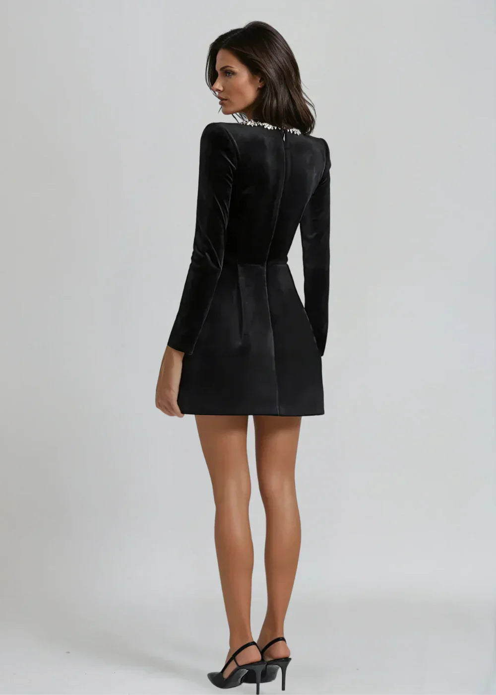 Chloé - Bata de velour mini