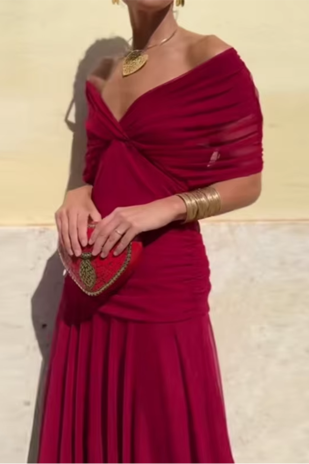 Valerie - Vestido Maxi de Fiesta Elegante con Escote en V