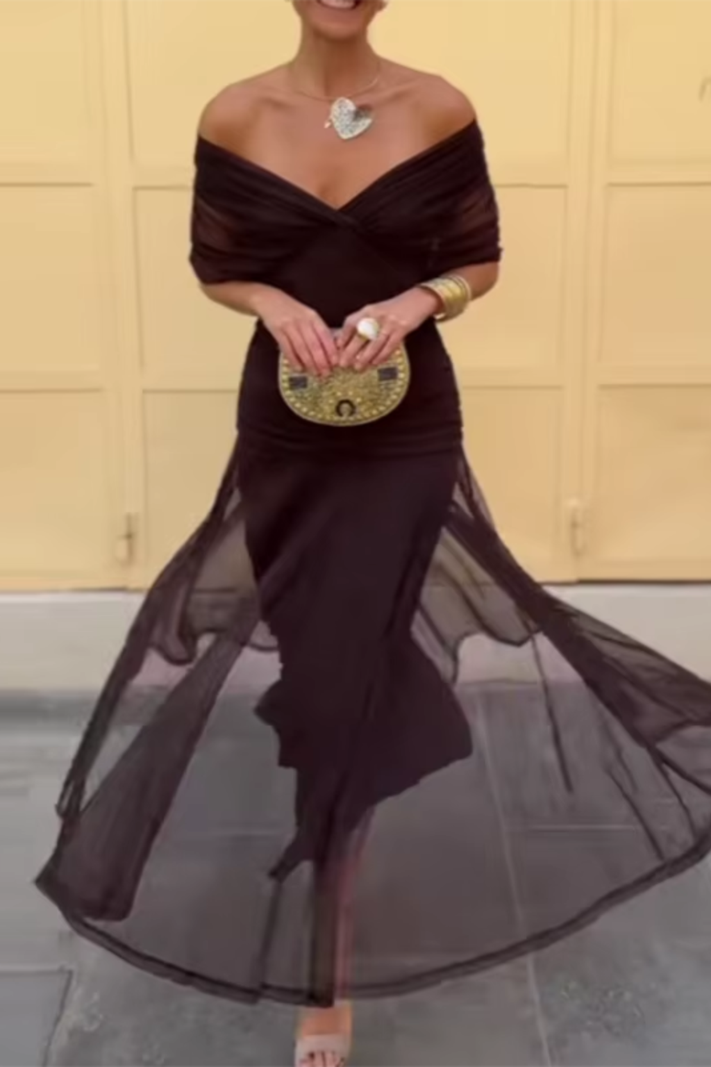 Valerie - Vestido Maxi de Fiesta Elegante con Escote en V