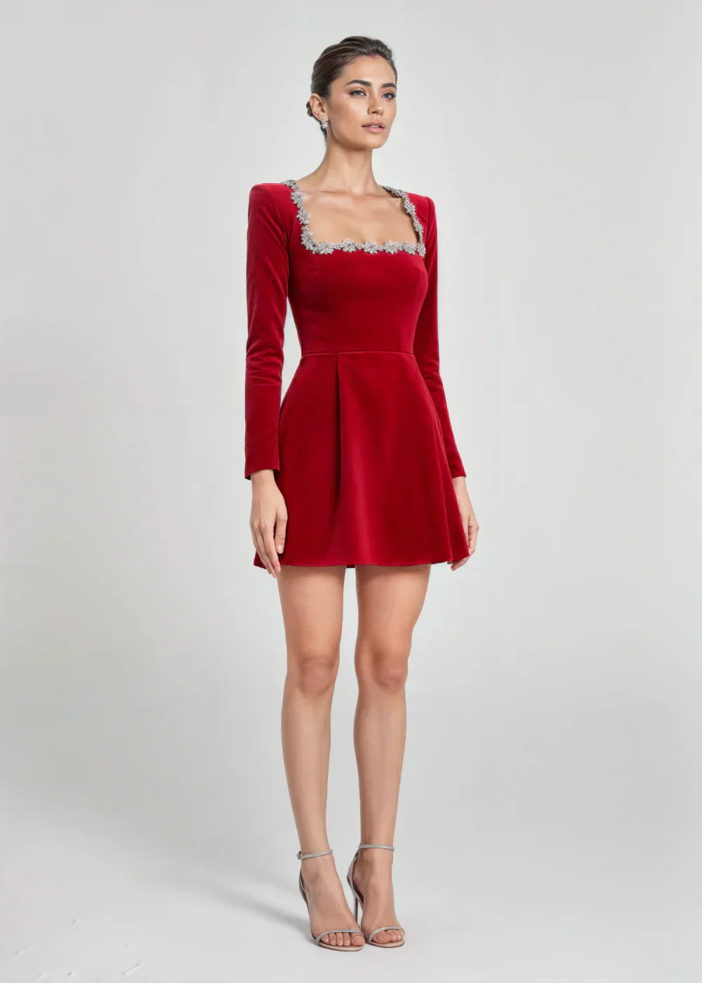 Chloé - Bata de velour mini