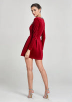 Chloé - Bata de velour mini
