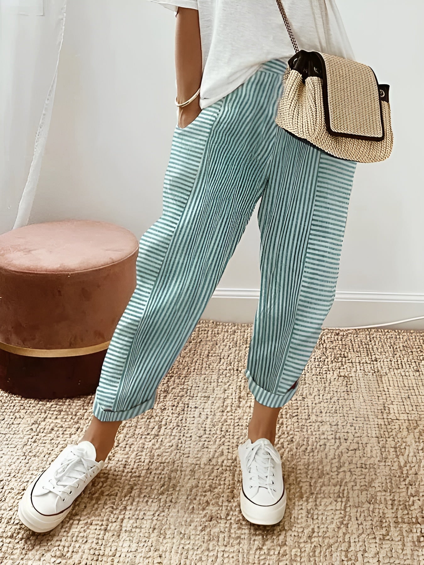 Lucia - Pantalón a rayas chic