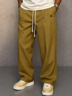 Pantalones rectos elegantes para hombre