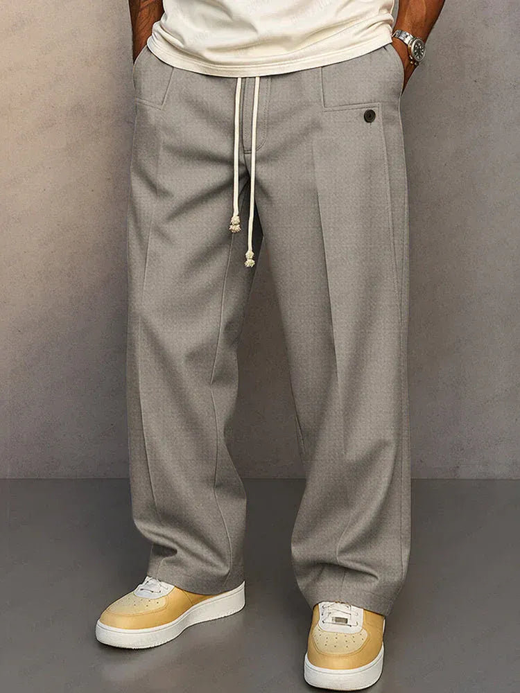 Pantalones rectos elegantes para hombre
